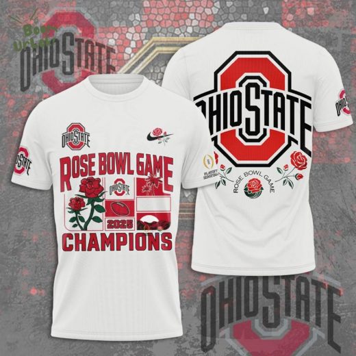 Ohio State Buckeyes Football 3D T-shirt College Fan Gear