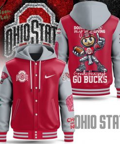 Ohio State Buckeyes “God The Rest, Go Bucks” Hooded Baseball Jacket