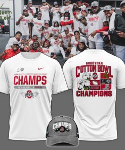 Ohio State Buckeyes Nike College Football Playoff 2025 Cotton Bowl Champions T-Shirt