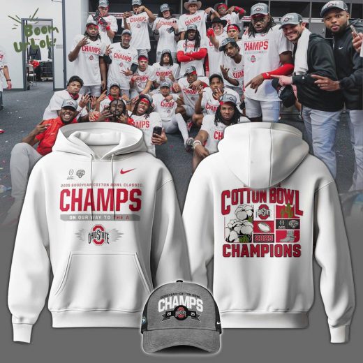 Ohio State Buckeyes Nike College Football Playoff 2025 Cotton Bowl Champions Zip Hoodie