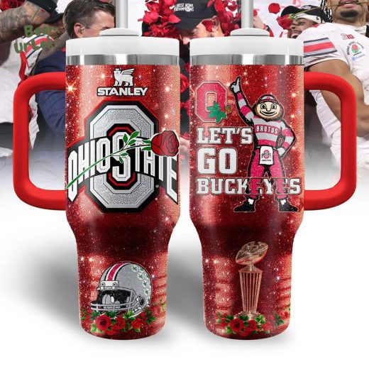 Ohio State Buckeyes Rose Bowl Game Handle Tumbler – Let’s Go Buckeyes