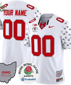 Ohio State Buckeyes Rose Bowl Vapor Limited Custom White Jersey – Official Team Apparel