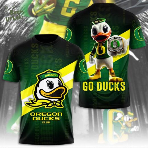 Oregon Ducks Football 3D T-shirt – Official Game Day Gear