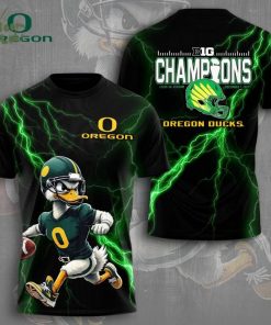 Oregon Ducks Football Big Champions 3D T-shirt – Rose Bowl Limited Edition