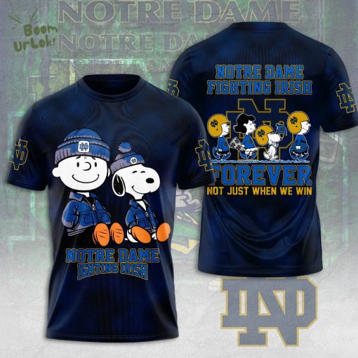 Peanuts x Notre Dame Fighting Irish Football 3D T-Shirt – Limited Edition