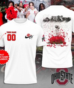 Personalized Ohio State Buckeyes Rose Bowl Champs 3D T-shirt – Custom Fan Gear