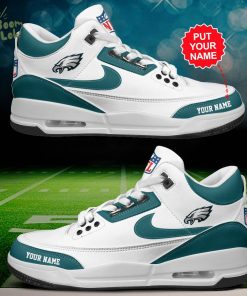 Philadelphia Eagles Air Jordan 3 Shoes Personalized – Custom Fan Gear