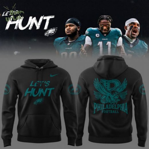 Philadelphia Eagles NFL 2025 Nike Limited “Let’s Hunt” Black Hoodie