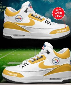 Pittsburgh Steelers Air Jordan 3 Shoes Personalized – Custom Football Shoes