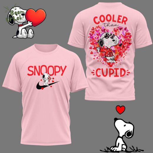 Premium Pink 3D Snoopy Cooler Than Cupid Valentine Shirt 2025 – Limited Edition