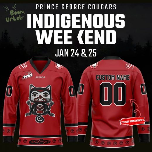 Prince George Cougars 2025 Indigenous Weekend Limited Edition Personalized Jersey