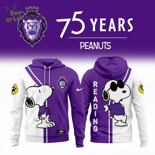 Reading Royals Purple 75th Anniversary Snoopy Hoodie 2025