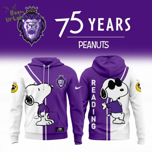 Reading Royals Purple 75th Anniversary Snoopy Hoodie 2025