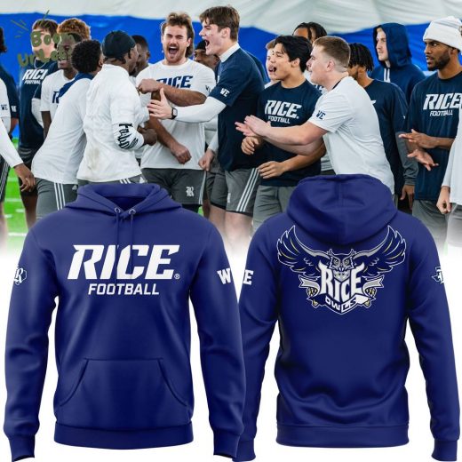 Rice Owls Football Blue Hoodie – 2025 Edition