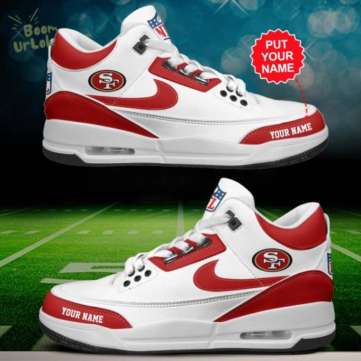 San Francisco 49ers Air Jordan 3 Shoes Personalized – Custom Team Sneakers