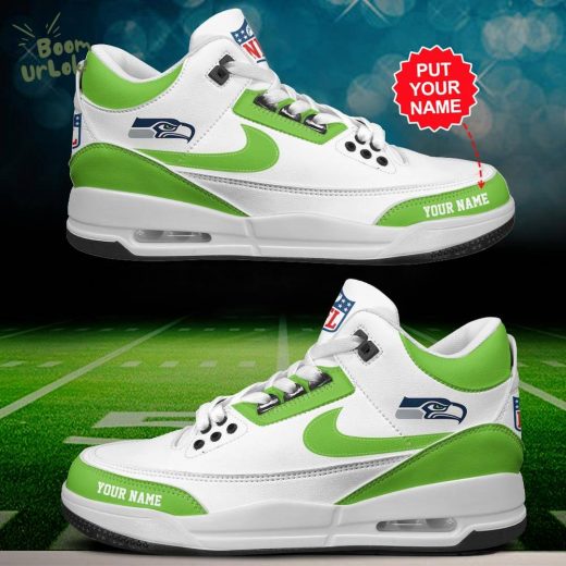 Seattle Seahawks Air Jordan 3 Shoes Personalized – Custom Fan Sneakers