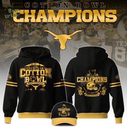 Texas Longhorns 2025 NCAA Cotton Bowl Champions Limited Edition Hoodie