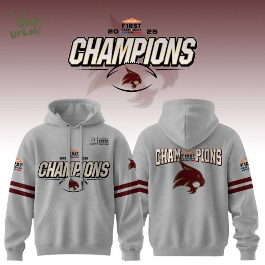 Texas State Bobcats First Responder Bowl Gray Hoodie 2025