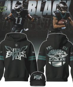 Unisex Philadelphia Eagles 2025 Black Hoodie Jersey Edition