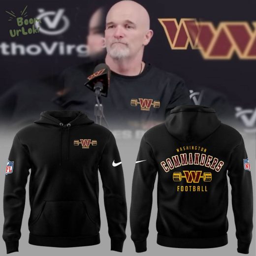 Washington Commanders Coach Dan Quinn Football Strength Logo Hoodie