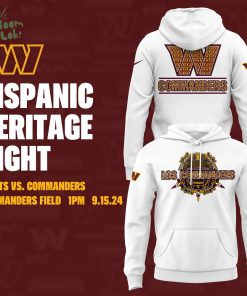 Washington Commanders “Hispanic Heritage Night” White Hoodie 2024