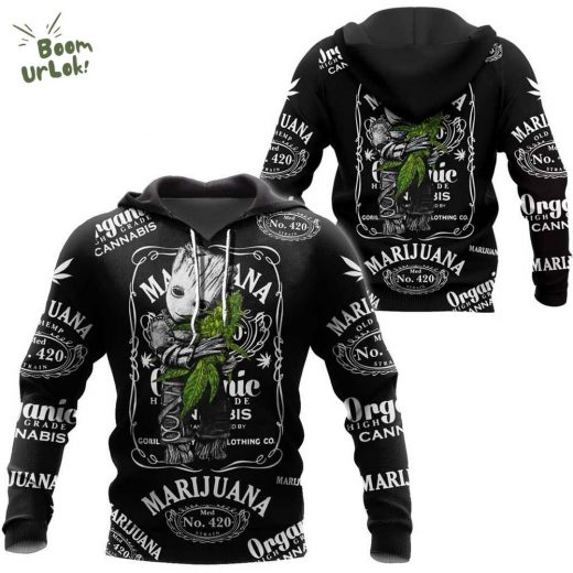 420 Art JD Name Symbol and Groot Clothes 3D Hoodie Limited Edition