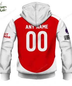 Arsenal F.C. Home Jersey Style Hoodie – Soccer Fan Apparel