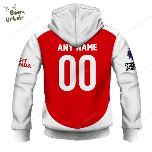 Arsenal F.C. Home Jersey Style Hoodie – Soccer Fan Apparel