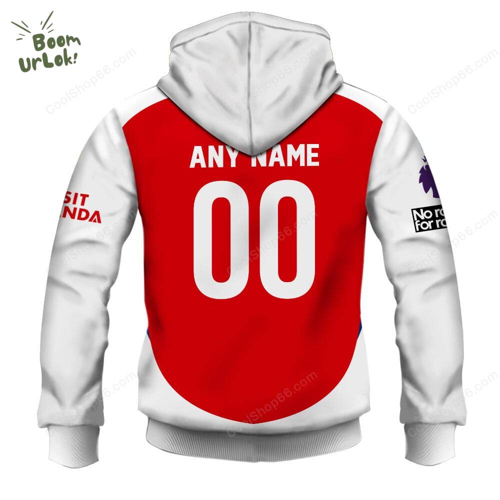 Arsenal F.C. Home Jersey Style Hoodie - Soccer Fan Apparel Arsenal F.C. Home Jersey Style Hoodie - Soccer Fan Apparel