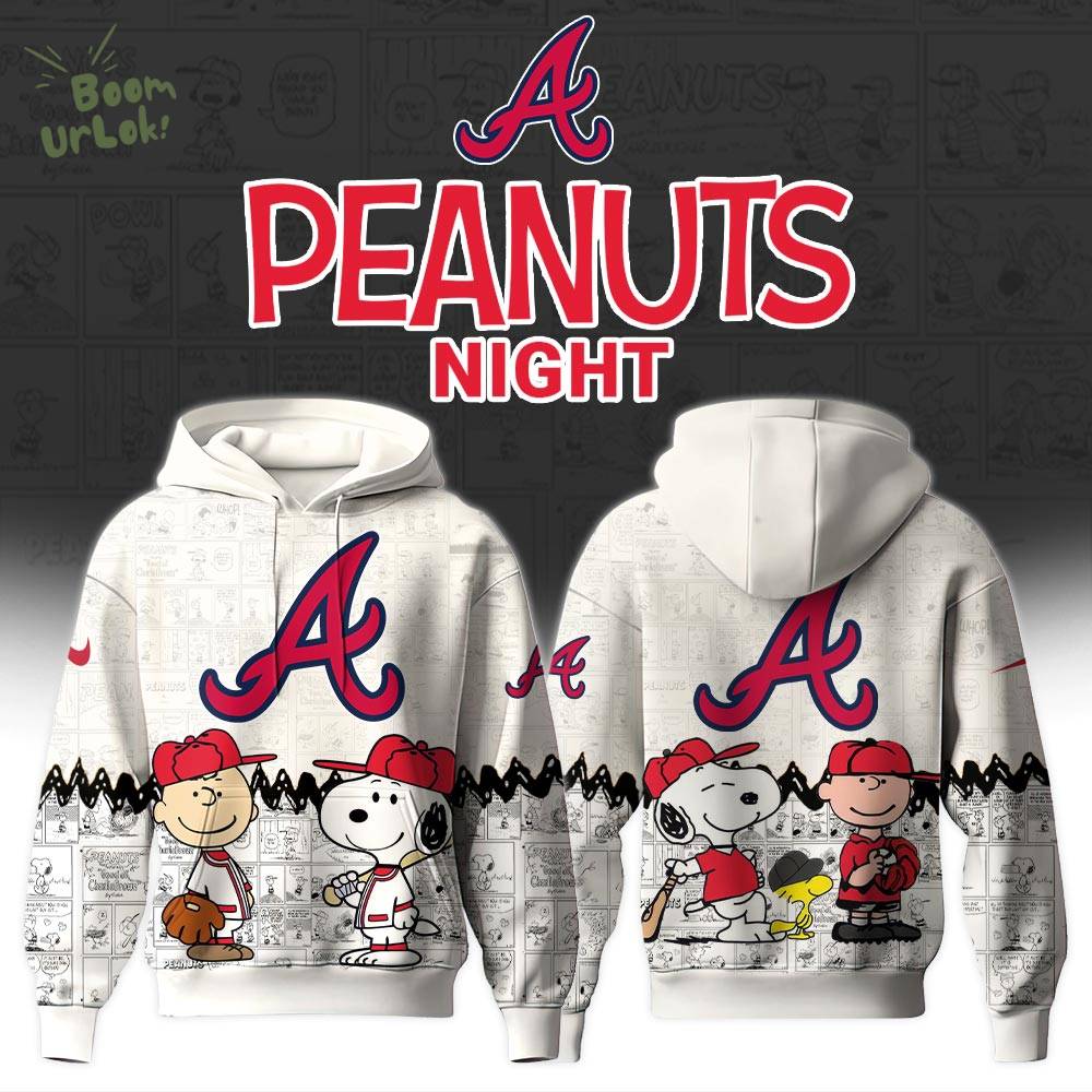 Atlanta Braves “75th Anniversary of Peanuts” Snoopy Special Edition Hoodie Atlanta Braves “75th Anniversary of Peanuts” Snoopy Special Edition Hoodie