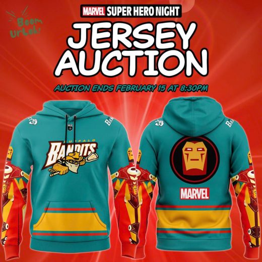 Buffalo Bandits Marvel Super Hero Night 2025 Hoodie – Limited Edition