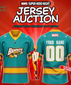 Buffalo Bandits Marvel Super Hero Night Hockey Jersey 2025 – Limited Edition