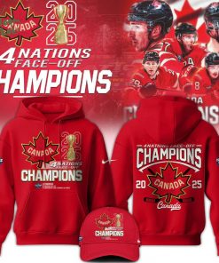 Canada Fanatics Steel 2025 4 Nations Face Off Champions Hoodie – Hockey Fan Gear