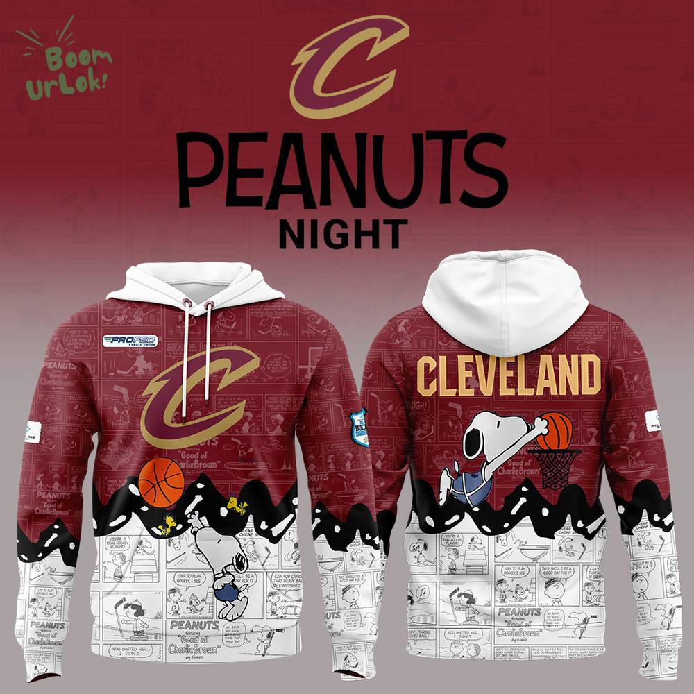 Cleveland Cavaliers 75th Anniversary of Peanuts Limited Edition Hoodie Cleveland Cavaliers 75th Anniversary of Peanuts Limited Edition Hoodie