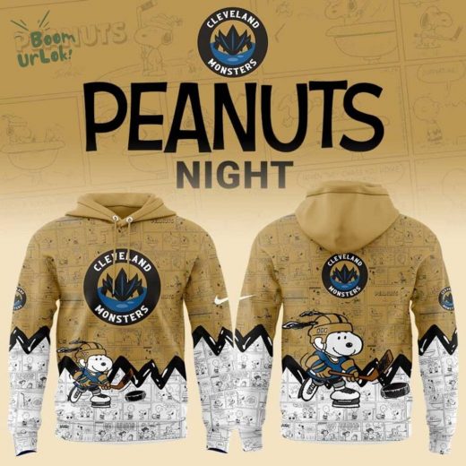 Cleveland Monsters 75th Anniversary of Peanuts Limited Edition Hoodie
