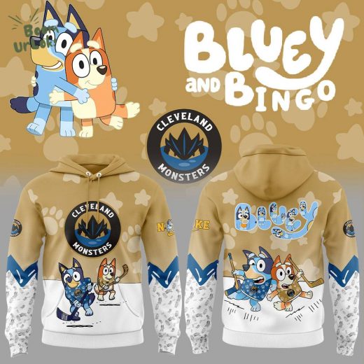 Cleveland Monsters Bluey and Bingo Limited Edition Hoodie