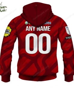 Crawley Town F.C. Home Jersey Style Hoodie – Soccer Supporter Hoodie