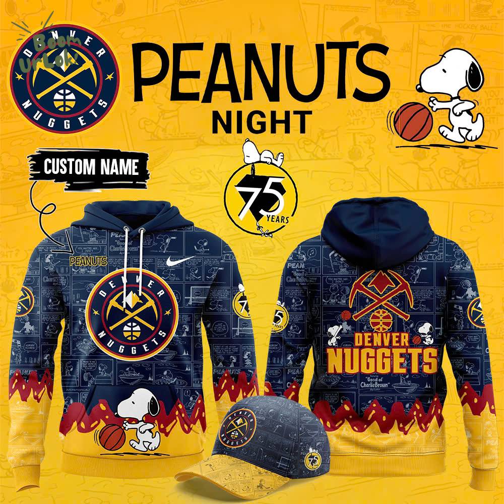 Denver Nuggets 75th Anniversary Hoodie | Peanuts Edition Denver Nuggets 75th Anniversary Hoodie | Peanuts Edition