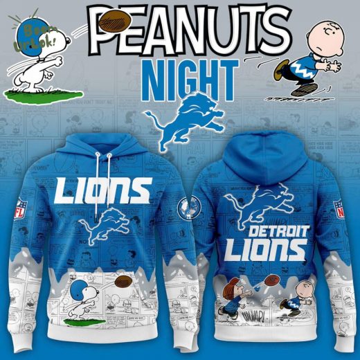 Detroit Lions 75th Anniversary of Peanuts Hoodie – NFL Fan Apparel