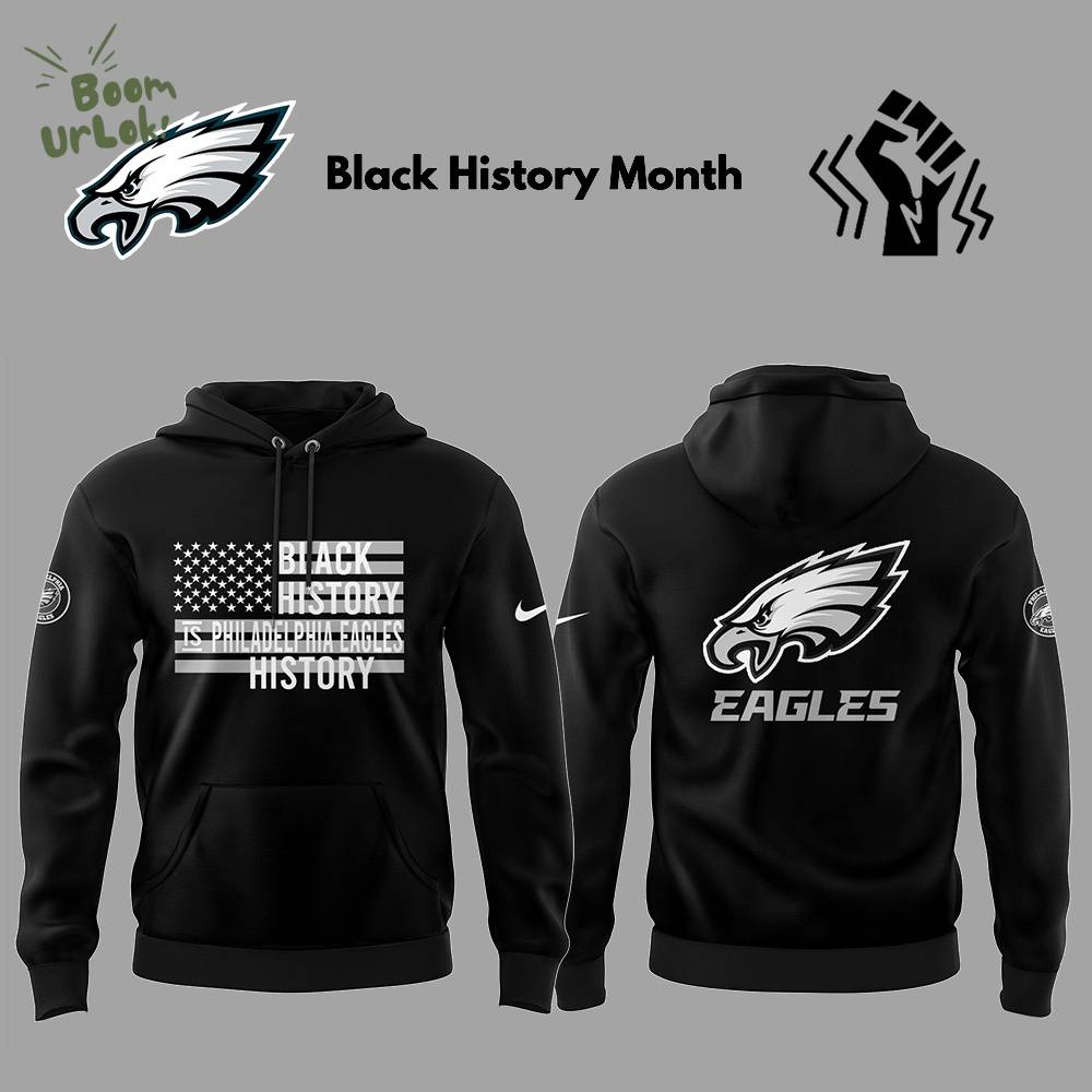 Eagles Football 2024 Nike Limited Edition “Celebrate Black History Month 2025” Hoodie Eagles Football 2024 Nike Limited Edition “Celebrate Black History Month 2025” Hoodie