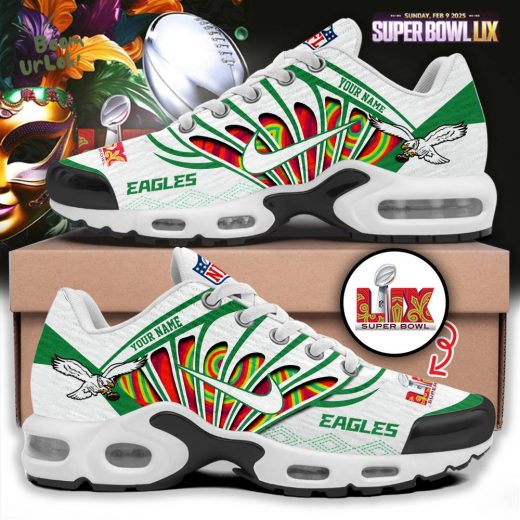 Eagles New Personalized Air Max Shoes – Super Bowl LIX Custom Name Edition