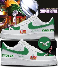 Eagles Personalized Super Bowl 2025 Limited Edition AF1 Shoes – Custom Name Available