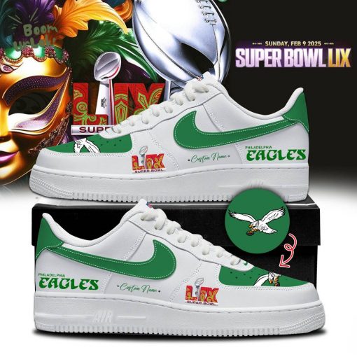 Eagles Personalized Super Bowl 2025 Limited Edition AF1 Shoes – Custom Name Available