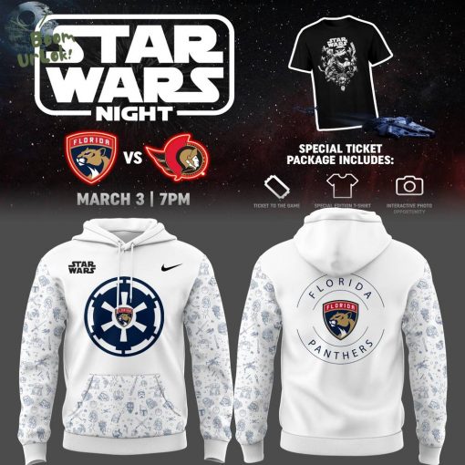 Florida Panthers NHL March 3 Star Wars Night Limited Edition Hoodie – 2025