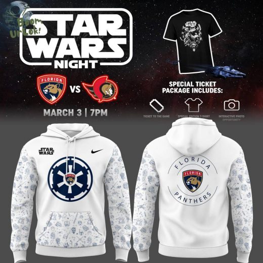 Florida Panthers NHL March 3 Star Wars Night Limited Edition Hoodie – 2025