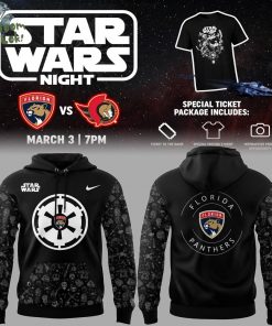 Florida Panthers NHL Star Wars Night Limited Edition Hoodie – 2025