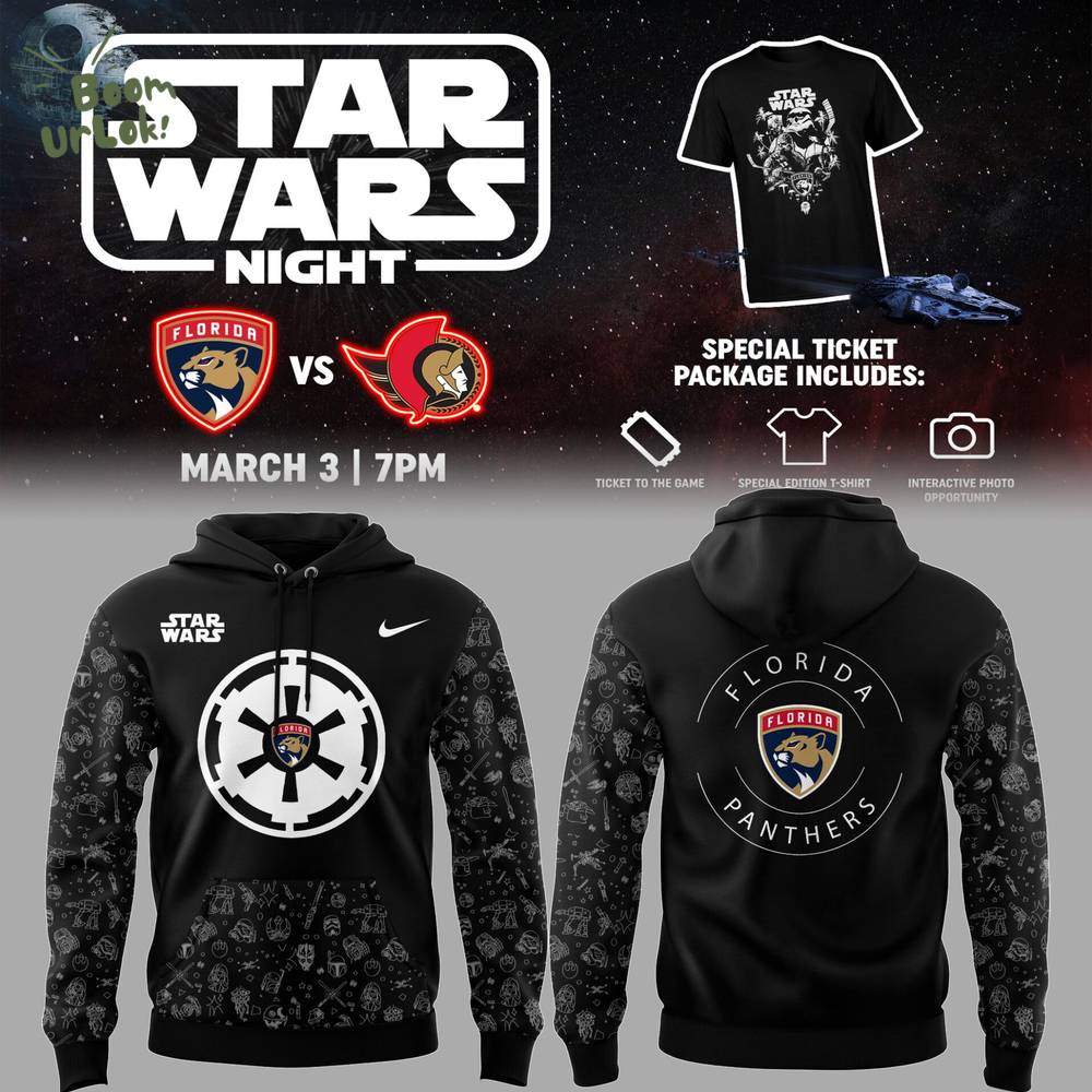 Florida Panthers NHL Star Wars Night Limited Edition Hoodie - 2025 Florida Panthers NHL Star Wars Night Limited Edition Hoodie - 2025
