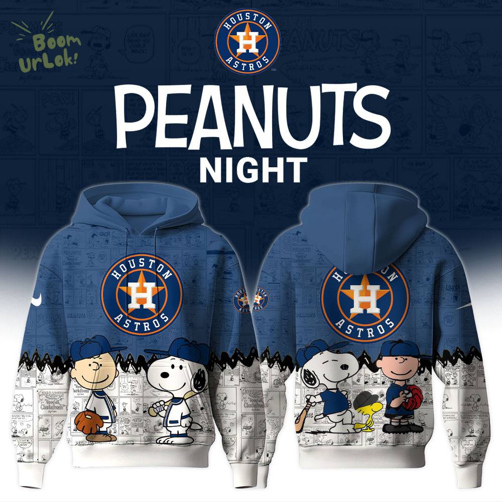Houston Astros MLB x 75th Anniversary of Peanuts Limited Edition Hoodie 2025 Houston Astros MLB x 75th Anniversary of Peanuts Limited Edition Hoodie 2025