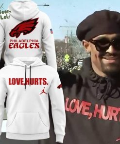 Jalen Hurts Eagles Football Hoodie – White Limited Edition Jordan Style