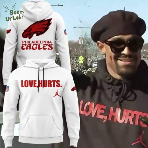 Jalen Hurts Eagles Football Hoodie – White Limited Edition Jordan Style